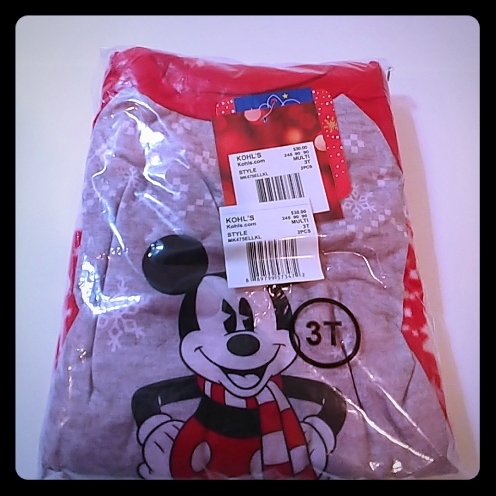 3t Disney pjamias set